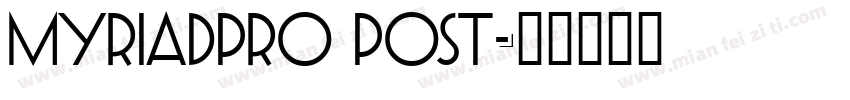 myriadpro post字体转换